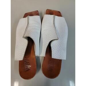 Walk By Anat Dahari Handmade Varese Shoes White Leather Size 37